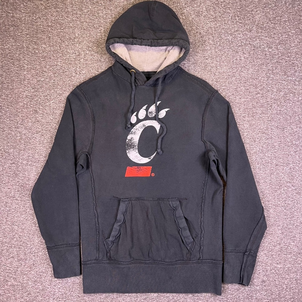 Cincinnati Bearcats Sweatshirt Mens S Black Pullover Hoodie Graphic Campus Gear